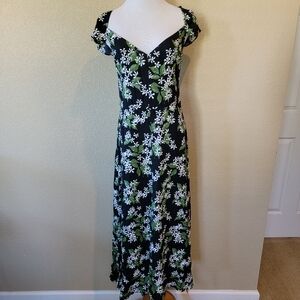 NWT Reformation Floral Baxley Dress, Size 10